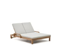 Tumbona doble Sonsaura de madera maciza de eucalipto FSC 100%