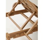 Tumbona doble Sonsaura de madera maciza de eucalipto