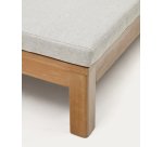 Tumbona doble Sonsaura de madera maciza de eucalipto