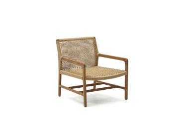Fauteuil Sabolla - corde  - bois de teck massif