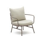 Fauteuil Bramant en acier finition mauve