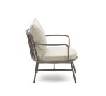 Fauteuil Bramant en acier finition mauve