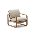 Sacaleta solid eucalyptus wood armchair