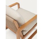 Sacaleta solid eucalyptus wood armchair