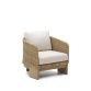 Xoriguer armchair in synthetic rattan and 100% FSC solid eucalyptus wood