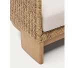 Fauteuil Xoriguer en rotin synthétique et bois d’eucalyptus