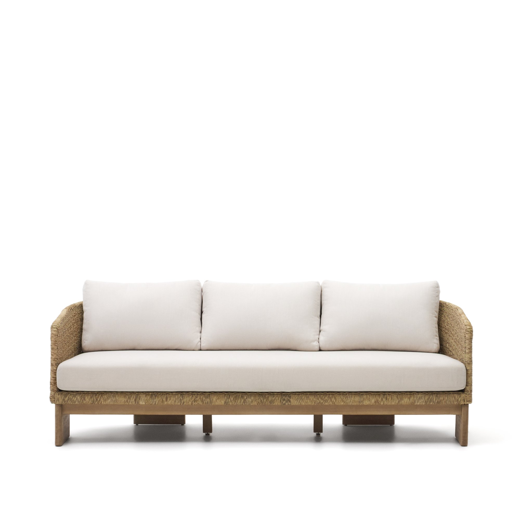 Xoriguer 3-seater rattan sofa 222 cm