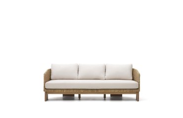 Xoriguer 3-seater rattan sofa 222 cm