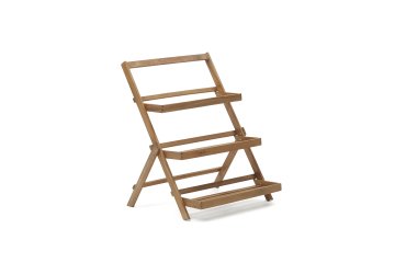 Victora outdoor shelving unit made from solid acacia wood, 70 x 85 cm