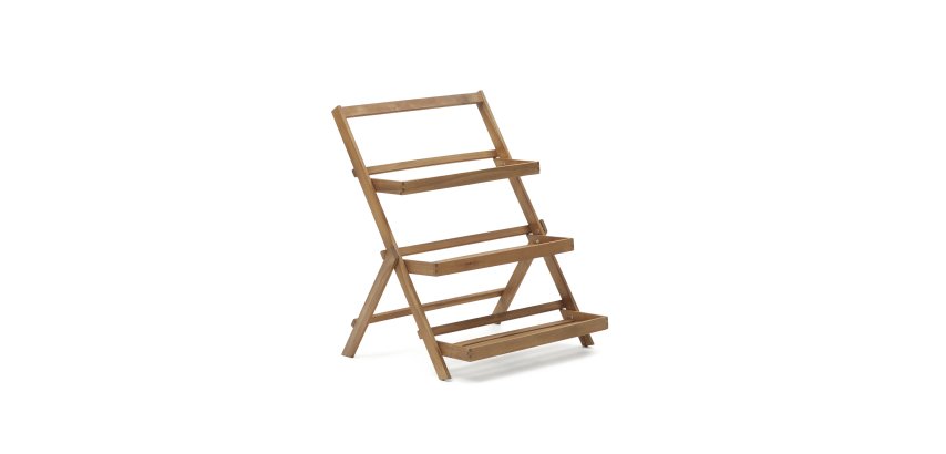DE_Étagère de jardin Victora en bois d'acacia 70 x 85 cm