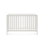 Shantal solid ash wood cot in white finish, 60 x 120 cm
