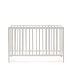 Berceau Shantal en bois de hêtre blanc 60 x 120 cm