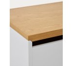 Étagère Abilen en placage de chêne 60 x 40 cm