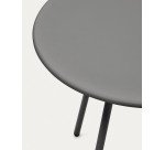 Table ronde de jardin Montjoi en acier finition grise Ø 70 cm