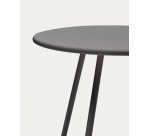 Table ronde de jardin Montjoi en acier finition grise Ø 70 cm
