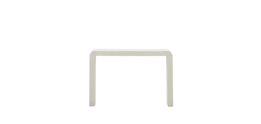 Consola Aiguablava de cemento blanco 120 x 80 cm
