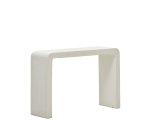 Consola Aiguablava de cemento blanco 120 x 80 cm
