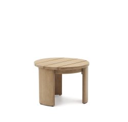 Mesa auxiliar Xoriguer de madera maciza de eucalipto Ø64,5 cm FSC 100%