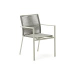 Chaise de jardin Culip en corde et aluminium blanc