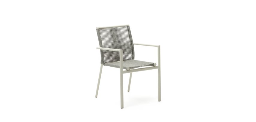 Buitenstoel Culip - koord - aluminium structuur
