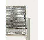 Chaise de jardin Culip en corde et aluminium blanc