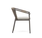 Chaise de jardin Xelida en aluminium et corde marron