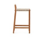 Tabouret Giverola en bois de teck 67,5 cm
