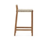 Tabouret Giverola en bois de teck 67,5 cm