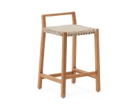 Tabouret Giverola en bois de teck 67,5 cm