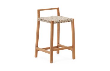 Giverola solid teak wood stool, 67,5 cm