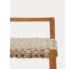 Tabouret Giverola en bois de teck 67,5 cm