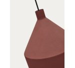 Suspension Peralta en métal peint terracotta Ø 30 cm