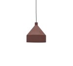 Suspension Peralta en métal peint terracotta Ø 30 cm