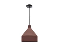 Peralta ceiling lamp in metal with a terractotta painted finish, Ø 30 cm