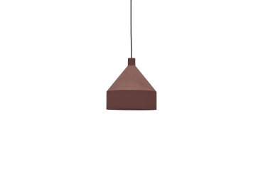 Suspension Peralta en métal peint terracotta Ø 30 cm