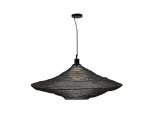 Plafonnier Makai en métal avec finition noire  Ø 87 cm