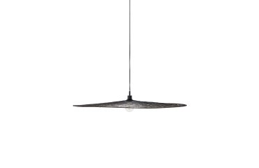 Plafonnier Makai en métal avec finition noire Ø 100 cm