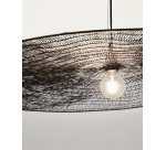 Plafonnier Makai en métal avec finition noire Ø 100 cm