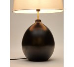 Lampe de table Foixa en métal avec finition noire