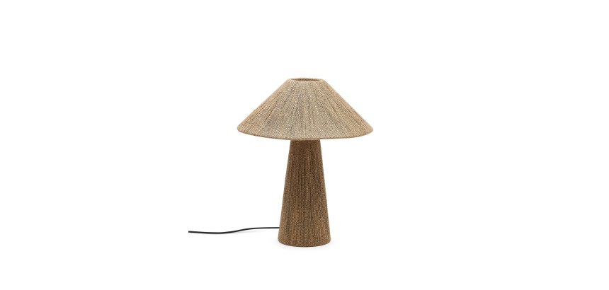 Lampe de table Renee en jute naturelle