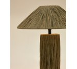 Lampe de table Samse en raphia