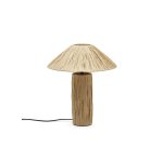 Lampe de table Samse en raphia naturel