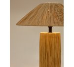 Lampe de table Samse en raphia naturel