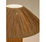 Lampe de table Samse en raphia naturel