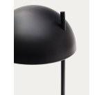 Lampe de table Catlar en bois de frêne et métal avec finition noire