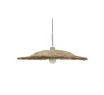 Pantalla para lámpara de techo Gualta de fibras naturales con acabado natural Ø 50 cm