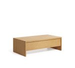 Table basse Abilen en placage de chêne 110 x 60 cm