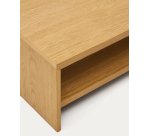 Table basse Abilen en placage de chêne 120 x 60 cm