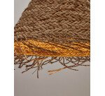 Abat-jour pour suspension Fonteta en fibres naturelles avec finition naturelle Ø 40 cm