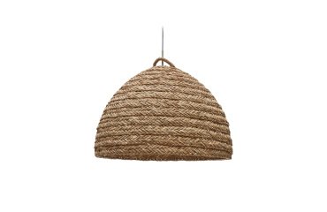 Abat-jour pour suspension Fonteta en fibres naturelles avec finition naturelle